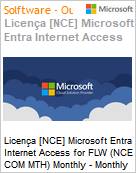 Licena [NCE] Microsoft Entra Internet Access for FLW (NCE COM MTH) Monthly - Monthly  (Figura somente ilustrativa, no representa o produto real)