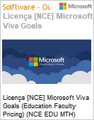 Licena [NCE] Microsoft Viva Goals [Educacional] (Education Faculty Pricing) (NCE EDU MTH) Monthly - Monthly  (Figura somente ilustrativa, no representa o produto real)