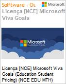 Licena [NCE] Microsoft Viva Goals [Educacional] (Education Student Pricing) (NCE EDU MTH) Monthly - Monthly  (Figura somente ilustrativa, no representa o produto real)