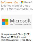 Licena mensal Cloud [CSP NCE] Microsoft M365 F5 Insider Risk Management (NCE COM MTH) Mensal  (Figura somente ilustrativa, no representa o produto real)