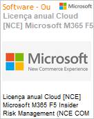 Licena anual Cloud [CSP NCE] Microsoft M365 F5 Insider Risk Management (NCE COM MTH) Anual - 12 meses  (Figura somente ilustrativa, no representa o produto real)