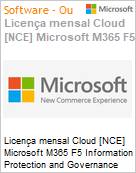 Licena mensal Cloud [CSP NCE] Microsoft M365 F5 Information Protection and Governance (NCE COM MTH) Mensal  (Figura somente ilustrativa, no representa o produto real)