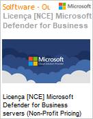 Licena [NCE] Microsoft Defender for Business servers (Non-Profit Pricing) (NCE NFP MTH) Monthly - Monthly  (Figura somente ilustrativa, no representa o produto real)