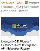 Licena [NCE] Microsoft Defender Threat Intelligence API [Educacional] (Education Faculty Pricing) (NCE EDU ANN) Annual - Annual  (Figura somente ilustrativa, no representa o produto real)