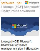 Licena [NCE] Microsoft SharePoint advanced management plan 1 [Educacional] (Education Student Pricing) (NCE EDU 3YR TRI) Annual (3Y) - Annual (3Y) (Figura somente ilustrativa, no representa o produto real)