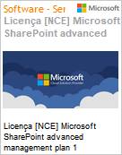 Licena [NCE] Microsoft SharePoint advanced management plan 1 (Non-Profit Pricing) (NCE NFP MTH) Monthly - Annual  (Figura somente ilustrativa, no representa o produto real)