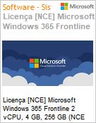 Licena [NCE] Microsoft Windows 365 Frontline 2 vCPU, 4 GB, 256 GB (NCE COM ANN) Annual - Annual  (Figura somente ilustrativa, no representa o produto real)
