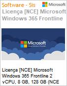 Licena [NCE] Microsoft Windows 365 Frontline 2 vCPU, 8 GB, 128 GB (NCE COM ANN) Annual - Annual  (Figura somente ilustrativa, no representa o produto real)