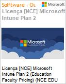 Licena [NCE] Microsoft Intune Plan 2 [Educacional] (Education Faculty Pricing) (NCE EDU ANN) Annual - Annual  (Figura somente ilustrativa, no representa o produto real)