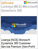 Licena [NCE] Microsoft Dynamics 365 Customer Service Premium (Non-Profit Pricing) (NCE NFP MTH) Monthly - Annual  (Figura somente ilustrativa, no representa o produto real)
