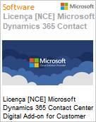 Licença [NCE] Microsoft Dynamics 365 Contact Center Digital Add-on for Customer Service Enterprise (NCE COM MTH) Monthly - Annual  (Figura somente ilustrativa, não representa o produto real)