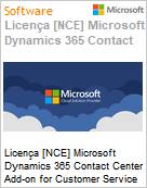 Licença [NCE] Microsoft Dynamics 365 Contact Center Add-on for Customer Service Enterprise (Non-Profit Pricing) (NCE NFP MTH) Monthly - Monthly (Figura somente ilustrativa, não representa o produto real)