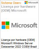 Licena por hardware [OEM] Microsoft Windows Server Datacenter 2022 COEM Brazil 16 Core (Licena perptua, DVD, venda somente junto com um servidor novo) (Figura somente ilustrativa, no representa o produto real)