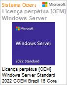 Licena por hardware [OEM] Microsoft Windows Server Standard 2022 COEM Brazil 16 Core (Licena perptiua, DVD, venda somente junto com um servidor novo) (Figura somente ilustrativa, no representa o produto real)