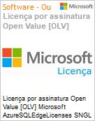 Licena por assinatura Open Value [OLV] Microsoft AzureSQLEdgeLicenses SNGL SubsVL OLV NL 1Mth AP PerDvc Additional Product Non-Specific 1 Month(s) Non-Specific (Figura somente ilustrativa, no representa o produto real)