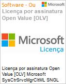 Licena por assinatura Open Value [OLV] Microsoft SysCtrSrvcMgrCltML SNGL LicSAPk OLV NL 1Y AqY2 AP PerOSE Additional Product Non-Specific 1 Year(s) Acquired year 2 (Figura somente ilustrativa, no representa o produto real)