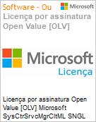 Licena por assinatura Open Value [OLV] Microsoft SysCtrSrvcMgrCltML SNGL SA OLV NL 3Y AqY1 Acdmc [Educacional] AP PerOSE Additional Product Non-Specific 3 Year(s) Acquired year 1 (Figura somente ilustrativa, no representa o produto real)