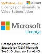 Licena por assinatura Value Subscription [OLV] Microsoft SysCtrOrchestratorSvr ALNG LicSAPk OLV F 1Y Acdmc [Educacional] Ent PerUsr Additional Product F 1 Year(s) Non-Specific (Figura somente ilustrativa, no representa o produto real)