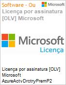 Licena por assinatura [OLV] Microsoft AzureActvDrctryPremP2 ShrdSvr SNGL SubsVL OLV NL 1Mth Acdmc [Educacional] AP Fclty Additional Product Non-Specific 1 Month(s) Non-Specific (Figura somente ilustrativa, no representa o produto real)