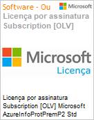 Licena por assinatura Subscription [OLV] Microsoft AzureInfoProtPremP2 Std ShrdSvr ALNG SubsVL OLV NL 1Mth Acdmc Stdnt Additional Product Non-Specific 1 Month(s) Non-Specific (Figura somente ilustrativa, no representa o produto real)