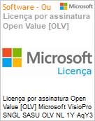 Licena por assinatura Open Value [OLV] Microsoft VisioPro SNGL SASU OLV NL 1Y AqY3 Acdmc [Educacional] VisioStd AP Additional Product Non-Specific 1 Year(s) Acquired year 3 (Figura somente ilustrativa, no representa o produto real)