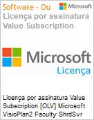 Licena por assinatura Value Subscription [OLV] Microsoft VisioPlan2 Faculty ShrdSvr ALNG SubsVL OLV E 1Mth Acdmc [Educacional] AP Additional Product E 1 Month(s) Non-Specific (Figura somente ilustrativa, no representa o produto real)