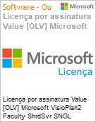 Licena por assinatura Value [OLV] Microsoft VisioPlan2 Faculty ShrdSvr SNGL SubsVL OLV NL 1Mth Acdmc [Educacional] AP Additional Product Non-Specific 1 Month(s) Non-Specific (Figura somente ilustrativa, no representa o produto real)