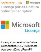 Licena por assinatura Value Subscription [OLV] Microsoft AzureActvDrctryPremP1 ShrdSvr ALNG SubsVL OLV NL 1Mth Acdmc Stdnt Additional Product Non-Specific 1 Month(s) Non-Specific (Figura somente ilustrativa, no representa o produto real)