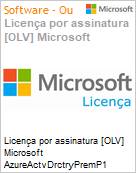 Licena por assinatura [OLV] Microsoft AzureActvDrctryPremP1 ShrdSvr SNGL SubsVL OLV NL 1Mth Acdmc [Educacional] AP Fclty Additional Product Non-Specific 1 Month(s) Non-Specific (Figura somente ilustrativa, no representa o produto real)