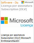 Licena por assinatura Subscription [OLV] Microsoft EntMobandSecE3 AddOnShrdSvrALNGSubsVLOLVNL1MthAcdmc StdntStdntAddOn Additional Product Non-Specific 1 Month(s) Non-Specific (Figura somente ilustrativa, no representa o produto real)