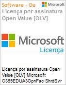 Licena por assinatura Open Value [OLV] Microsoft O365EDUA3OpnFac ShrdSvr SNGL SubsVL OLV NL 1Mth Acdmc [Educacional] AP Additional Product Non-Specific 1 Month(s) Non-Specific (Figura somente ilustrativa, no representa o produto real)