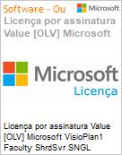Licena por assinatura Value [OLV] Microsoft VisioPlan1 Faculty ShrdSvr SNGL SubsVL OLV NL 1Mth Acdmc [Educacional] AP Additional Product Non-Specific 1 Month(s) Non-Specific (Figura somente ilustrativa, no representa o produto real)