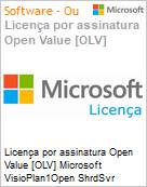 Licena por assinatura Open Value [OLV] Microsoft VisioPlan1Open ShrdSvr SNGL SubsVL OLV NL 1Mth AP Additional Product Non-Specific 1 Month(s) Non-Specific (Figura somente ilustrativa, no representa o produto real)