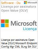 Licena por assinatura Open Value [OLV] Microsoft Endpoint Config Mgr CML SLng SA OLV NL 1Y Aq Y1 AP Per OSE Additional Product Non-Specific 1 Year(s) Acquired year 1 (Figura somente ilustrativa, no representa o produto real)