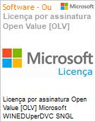 Licena por assinatura Open Value [OLV] Microsoft WINEDUperDVC SNGL UpgrdSAPk OLV NL 1Y AqY2 Acdmc [Educacional] AP Additional Product Non-Specific 1 Year(s) Acquired year 2 (Figura somente ilustrativa, no representa o produto real)