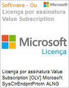 Licena por assinatura Value Subscription [OLV] Microsoft SysCtrEndpntPrtctn ALNG SubsVL OLV NL 1Mth Acdmc Stdnt PerDvc Additional Product Non-Specific 1 Month(s) Non-Specific (Figura somente ilustrativa, no representa o produto real)