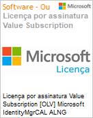 Licena por assinatura Value Subscription [OLV] Microsoft IdentityMgrCAL ALNG LicSAPk OLV NL 1Y Acdmc Stdnt UsrCAL Additional Product Non-Specific 1 Year(s) Non-Specific (Figura somente ilustrativa, no representa o produto real)