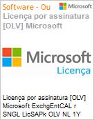 Licena por assinatura [OLV] Microsoft ExchgEntCAL r SNGL LicSAPk OLV NL 1Y AqY2 Acdmc [Educacional] AP DvcCAL woSrvcs Additional Product Non-Specific 1 Year(s) Acquired year 2 (Figura somente ilustrativa, no representa o produto real)