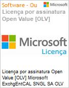 Licena por assinatura Open Value [OLV] Microsoft ExchgEntCAL SNGL SA OLV NL 3Y AqY1 Acdmc [Educacional] AP DvcCAL wSrvcs Additional Product Non-Specific 3 Year(s) Acquired year 1 (Figura somente ilustrativa, no representa o produto real)