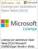 Licena por assinatura Open Value [OLV] Microsoft O365E3Open ShrdSvr SNGL SubsVL OLV NL 1Mth AP Ent AddOn toCALStew/OPP Additional Product Non-Specific 1 Month(s) Non-Specific (Figura somente ilustrativa, no representa o produto real)