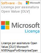 Licena por assinatura Open Value [OLV] Microsoft M365AppsForEnterpriseOpen ShrdSvr SNGL SubsVL OLV NL 1Mth AP Additional Product Non-Specific 1 Month(s) Non-Specific (Figura somente ilustrativa, no representa o produto real)