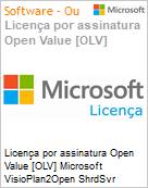 Licena por assinatura Open Value [OLV] Microsoft VisioPlan2Open ShrdSvr SNGL SubsVL OLV NL 1Mth AP Additional Product Non-Specific 1 Month(s) Non-Specific (Figura somente ilustrativa, no representa o produto real)