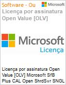 Licena por assinatura Open Value [OLV] Microsoft SfB Plus CAL Open ShrdSvr SNGL SubsVL OLV NL 1Mth AP Additional Product Non-Specific 1 Month(s) Non-Specific (Figura somente ilustrativa, no representa o produto real)