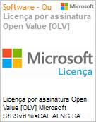 Licena por assinatura Open Value [OLV] Microsoft SfBSvrPlusCAL ALNG SA OLV NL 1Y AqY1 Pltfrm forECAL DvcCAL Platform Offering Non-Specific 1 Year(s) Acquired year 1 (Figura somente ilustrativa, no representa o produto real)