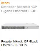 Roteador Mikrotik 13P Gigabit Ethernet + 04P SFP+  (Figura somente ilustrativa, no representa o produto real)