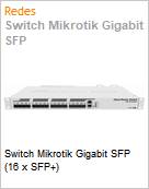 Switch Mikrotik Gigabit SFP (16 x SFP+)  (Figura somente ilustrativa, no representa o produto real)