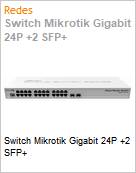 Switch Mikrotik Gigabit 24P +2 SFP+  (Figura somente ilustrativa, no representa o produto real)