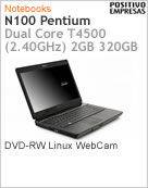 3050876 - Notebook Positivo Master N100 Intel Pentium Dual-Core T4500 (2.30GHz) 2GB 320GB DVD-RW Linux WebCam