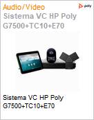 Sistema VC HP Poly G7500+TC10+E70  (Figura somente ilustrativa, no representa o produto real)