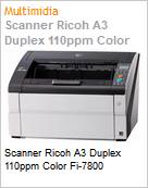 Scanner Ricoh A3 Duplex 110ppm Color Fi-7800  (Figura somente ilustrativa, no representa o produto real)